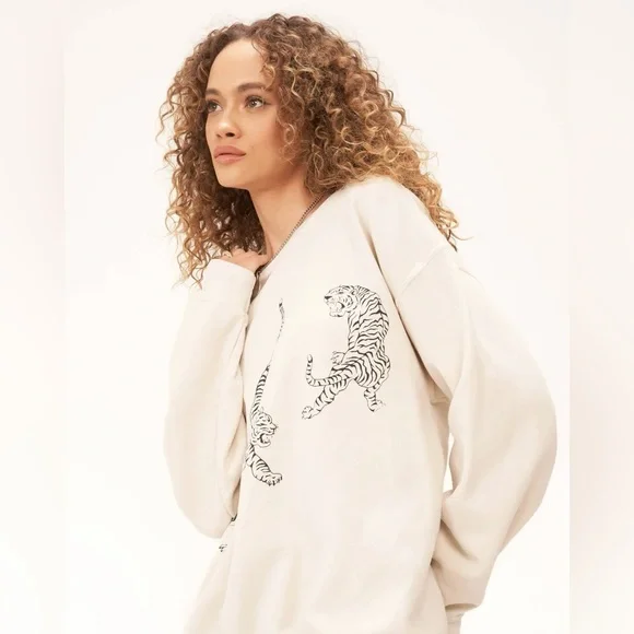 Project Social T TIGERS OVERSIZED
SWEATSHIRT - BRUSHED BONE L/XL NWOT - Picture 4 of 12